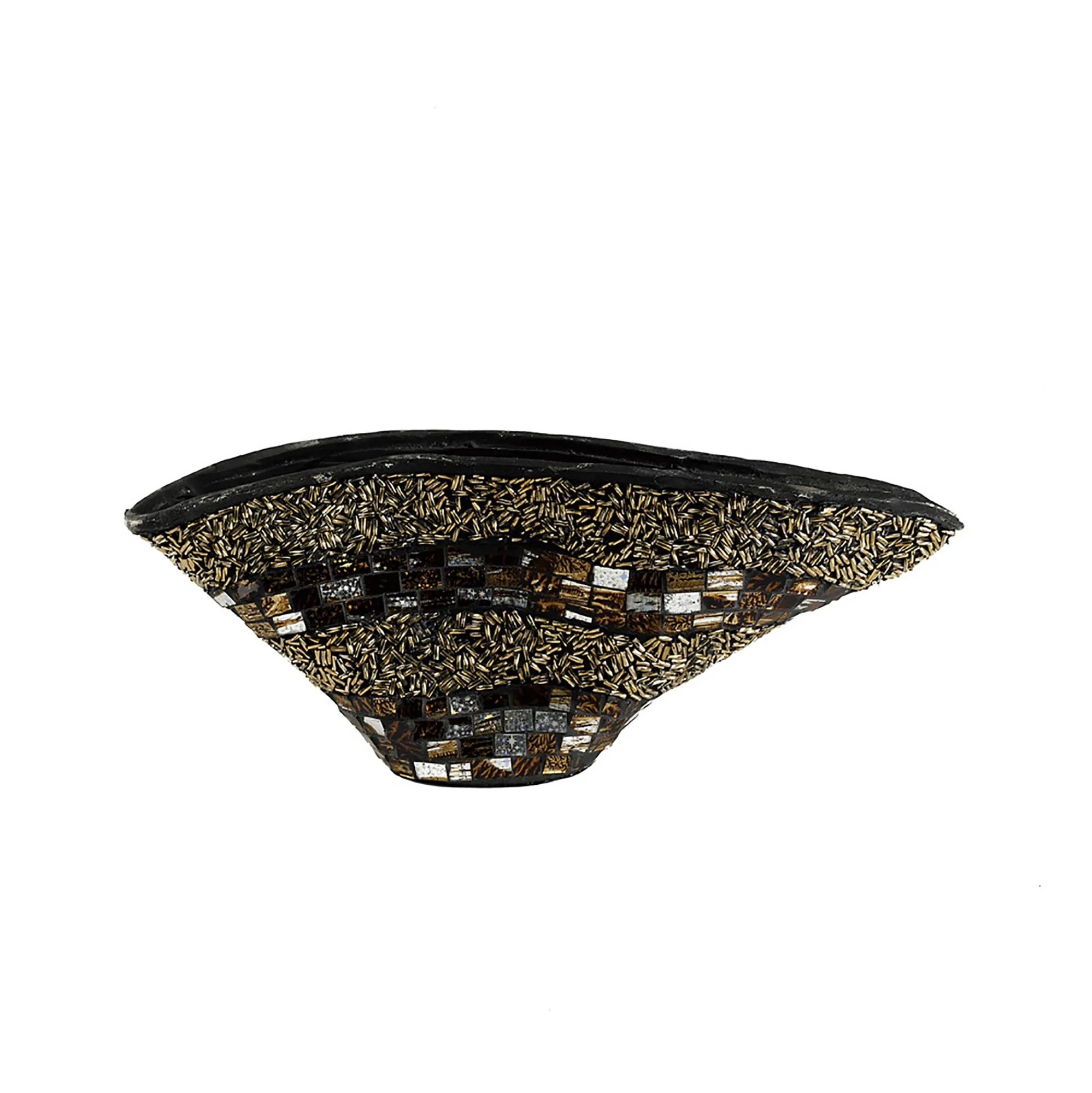 IL70298  Ira Mosaic Warped Vase Large